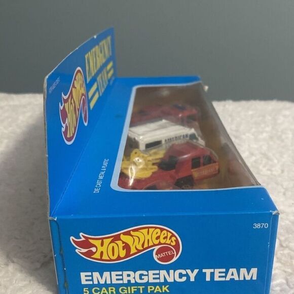 1987 HOT WHEELS Emergency Team 5 Car Gift Pack 3870 New In box - Picture 4 of 7